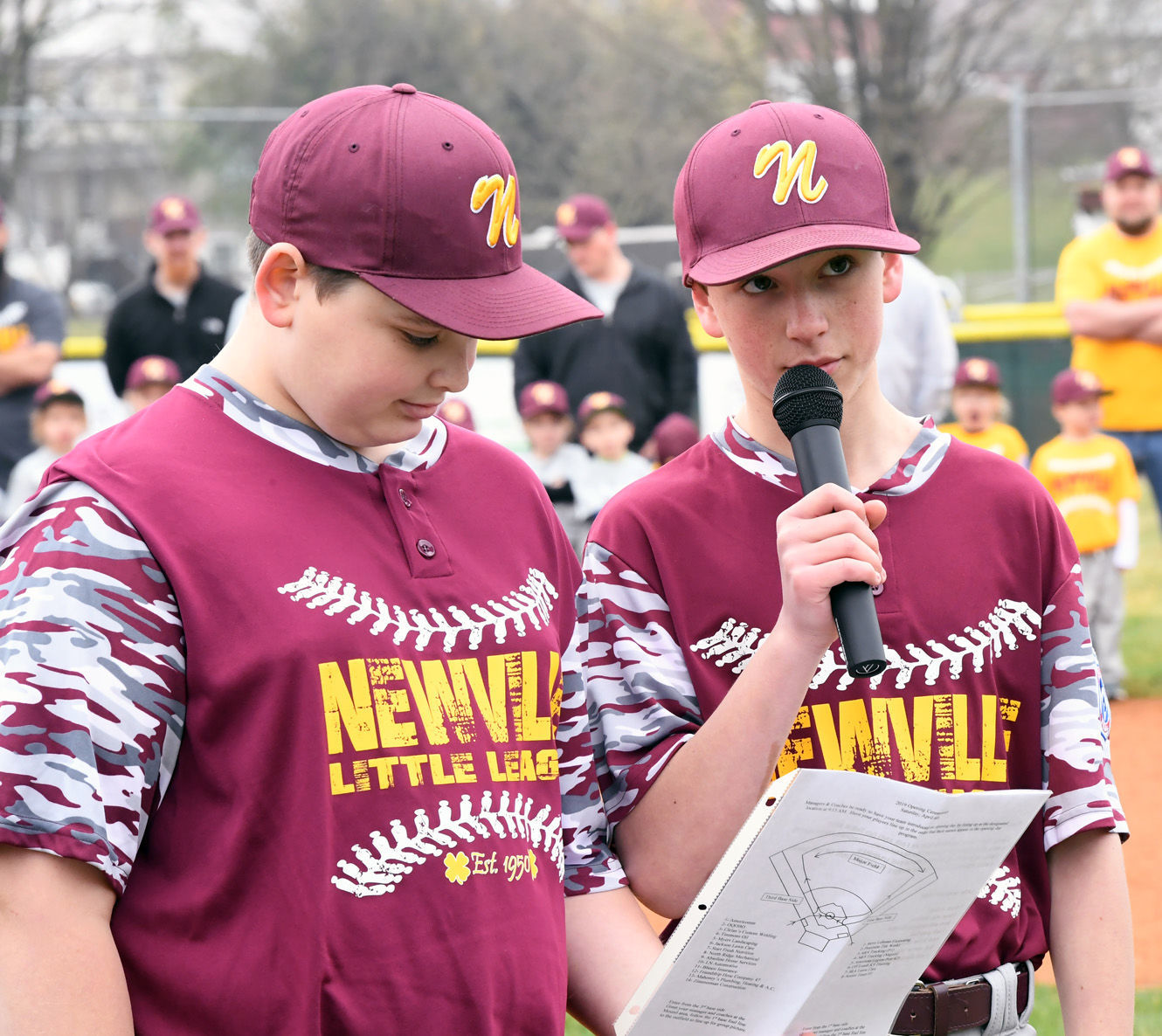 Newville Little League opening day